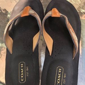 Coach flip flops